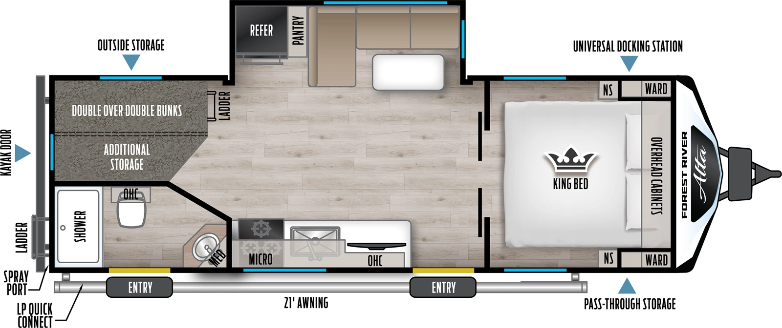 Alta 2475KBH Floorplan